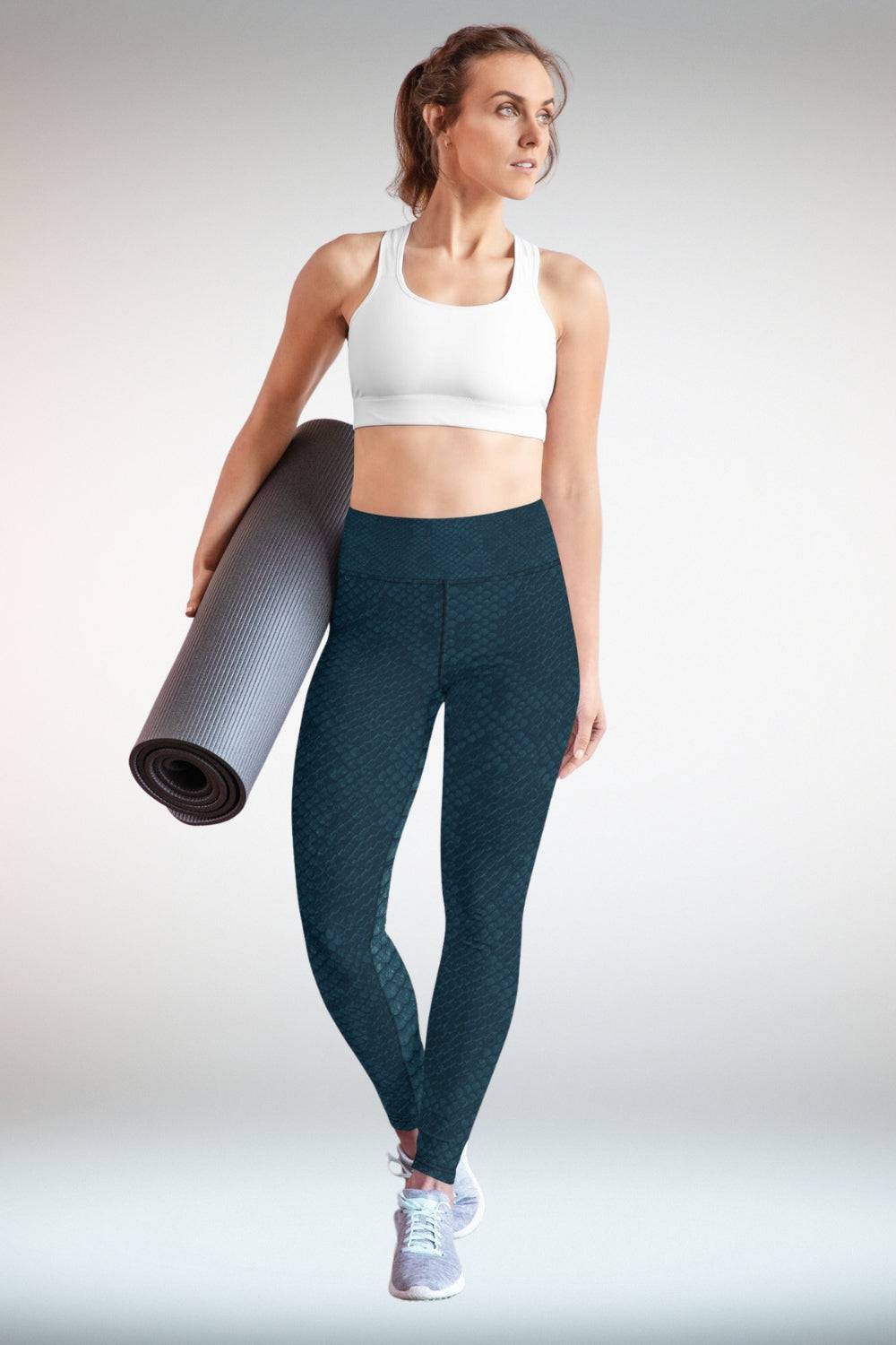 Dark Green Yoga Leggings With Pocket - TGC Boutique - Leggings