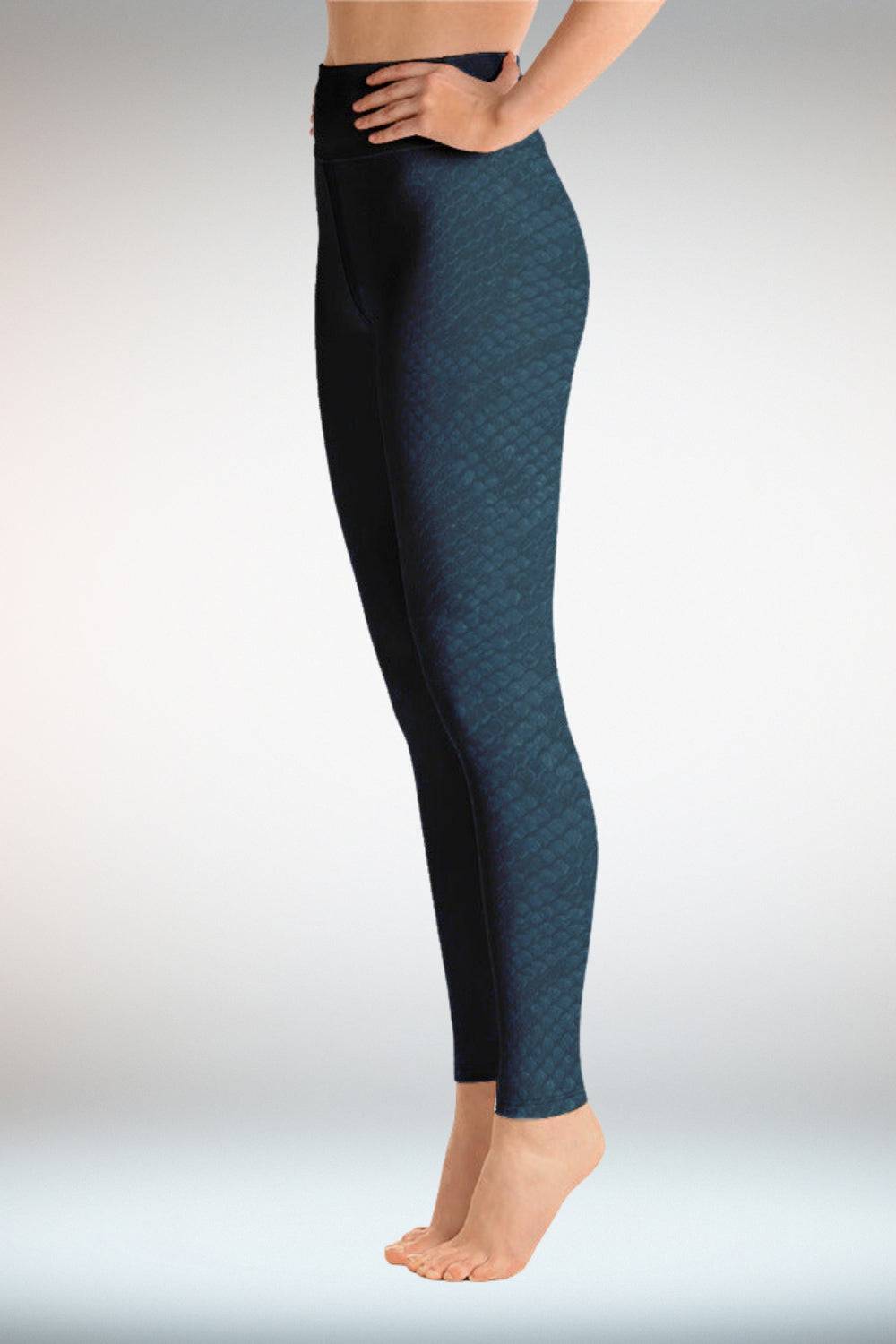 Dark Green Yoga Leggings With Pocket - TGC Boutique - Leggings