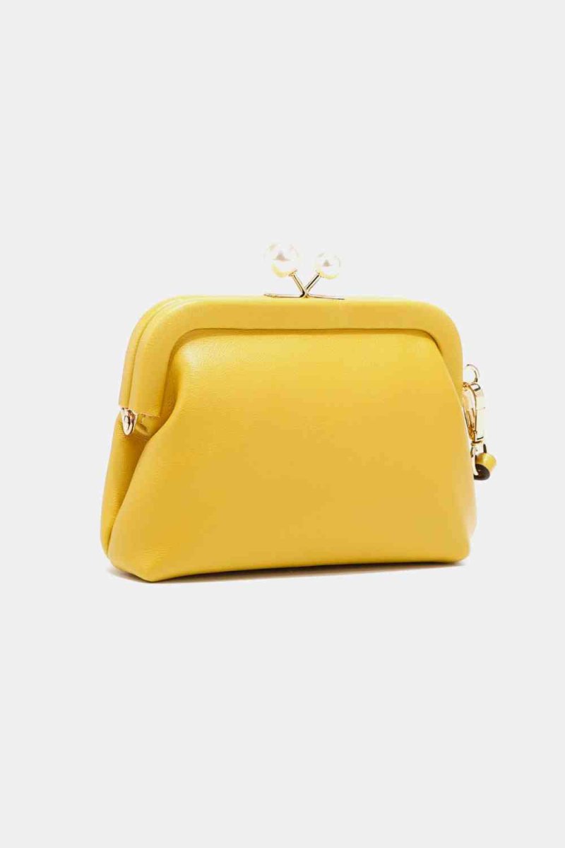 Elise Pearl Vegan Leather Coin Purse - TGC Boutique - Handbags