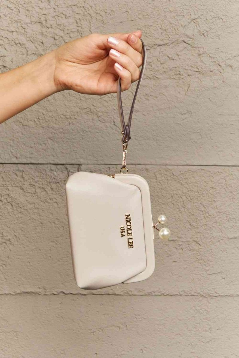 Elise Pearl Vegan Leather Coin Purse - TGC Boutique - Handbags