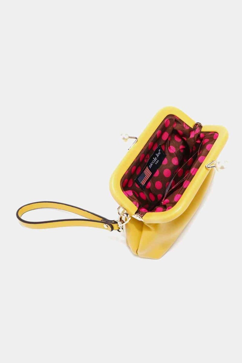Elise Pearl Vegan Leather Coin Purse - TGC Boutique - Handbags