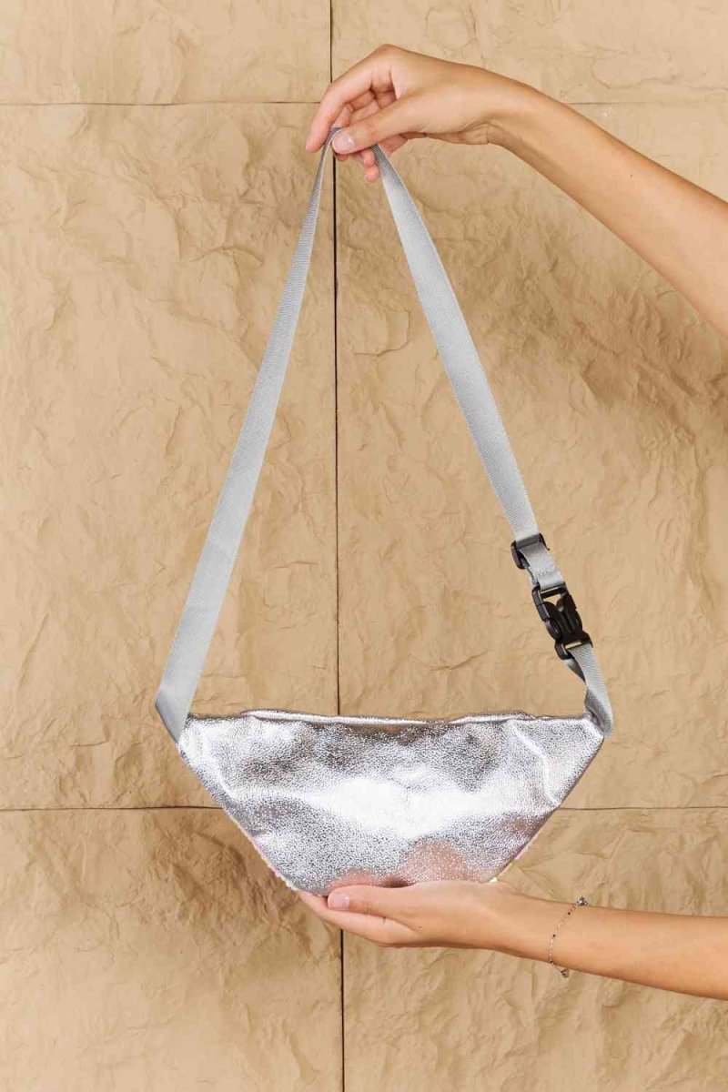 Fame Festival Baby Pink Sequin Fanny Pack - TGC Boutique - Fanny Pack