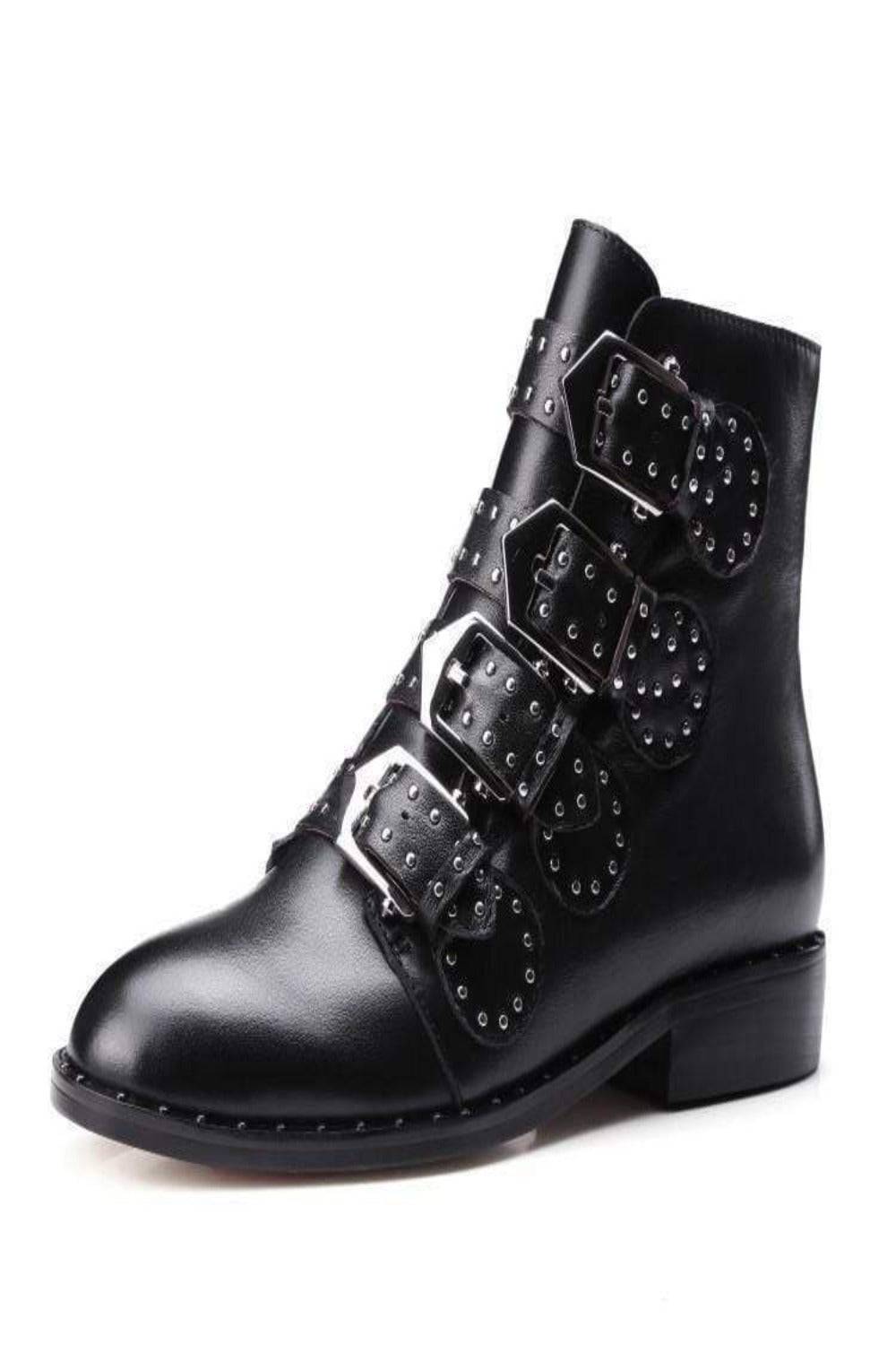 Flat Ankle Boots In Black - TGC Boutique - Black Ankle Booties