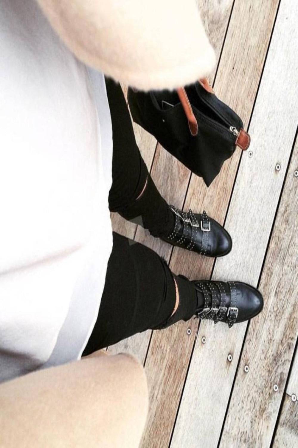 Flat Ankle Boots In Black - TGC Boutique - Black Ankle Booties