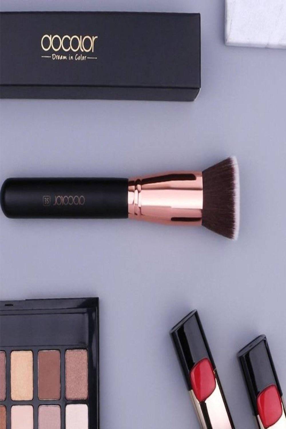 Foundation Fan Contour Flat Top Highlighter Makeup Brushes - TGC Boutique - Makeup Brushes