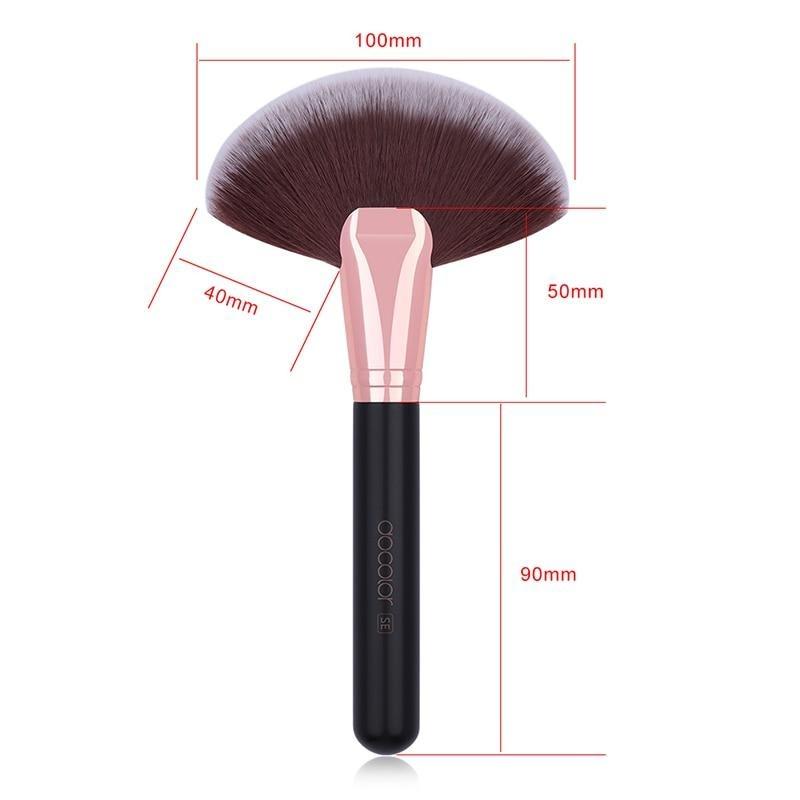 Foundation Fan Contour Powder Flat Top Buffing Highlighter Makeup Brushes - TGC Boutique - Makeup Brushes