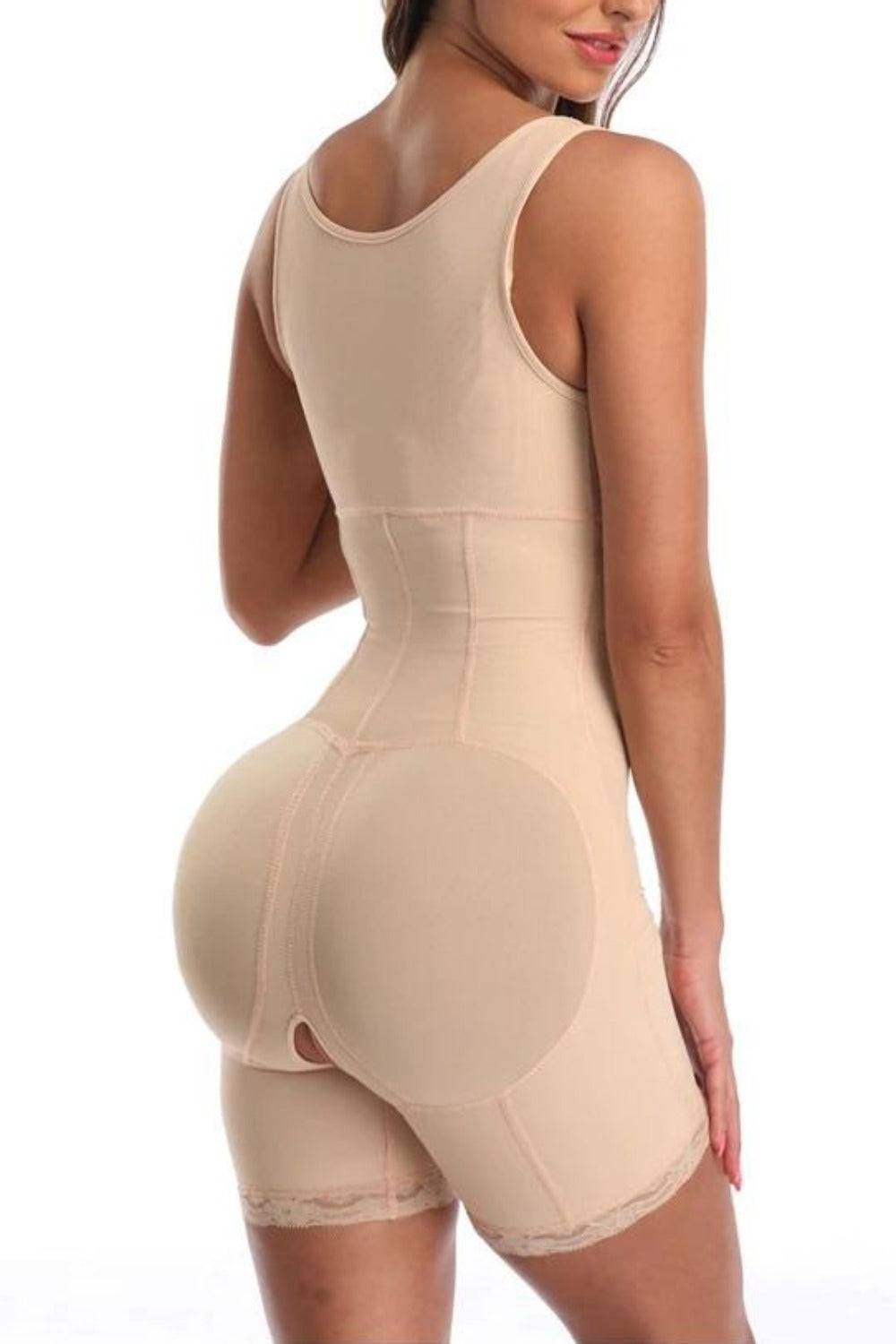 Full Body Open Crotch Tummy Control Bodysuit Shapewear - TGC Boutique - Body Shaper