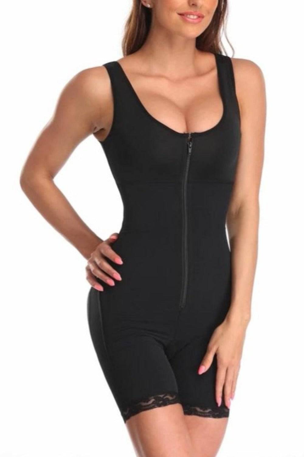 Full Body Open Crotch Tummy Control Bodysuit Shapewear - TGC Boutique - Body Shaper