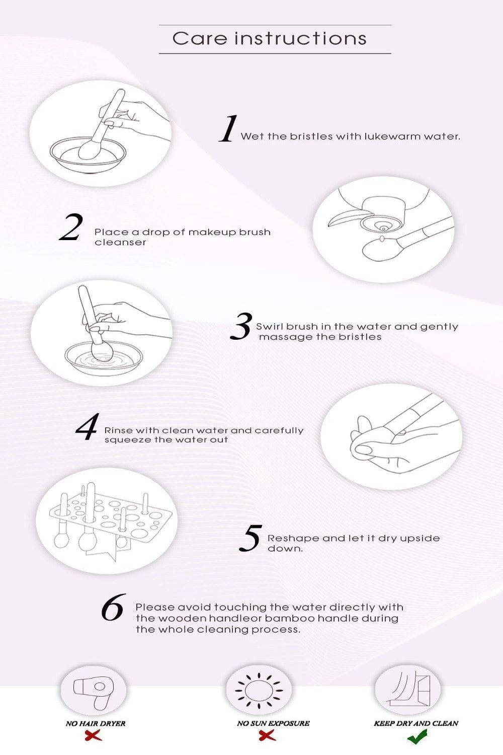 Girl On The Go Professional Makeup Brush Set - 10 Pack - TGC Boutique - Makeup Brushes