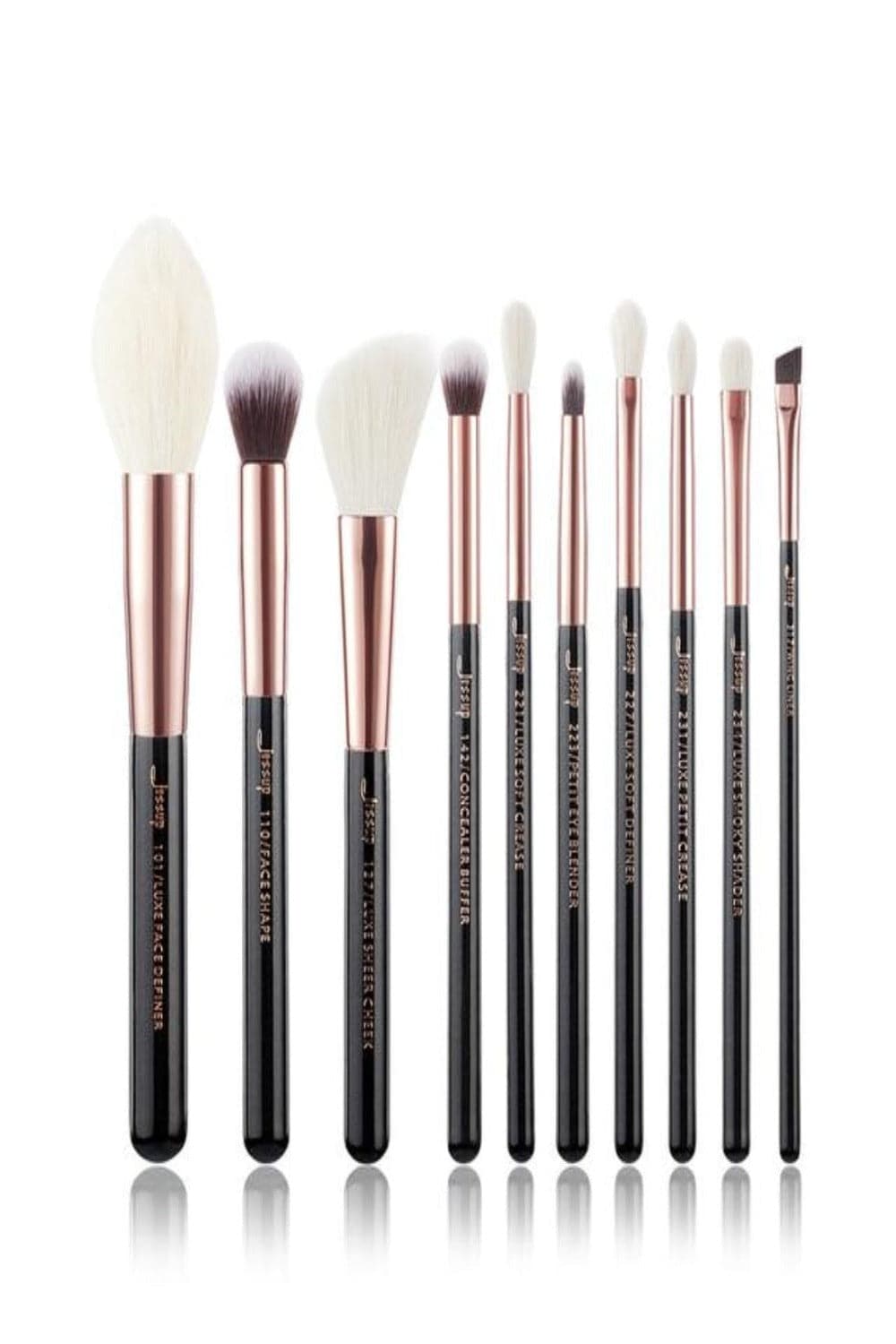 Girls On The Go White Professional Makeup Brush Set - 10 Pack - TGC Boutique - Makeup Brushes