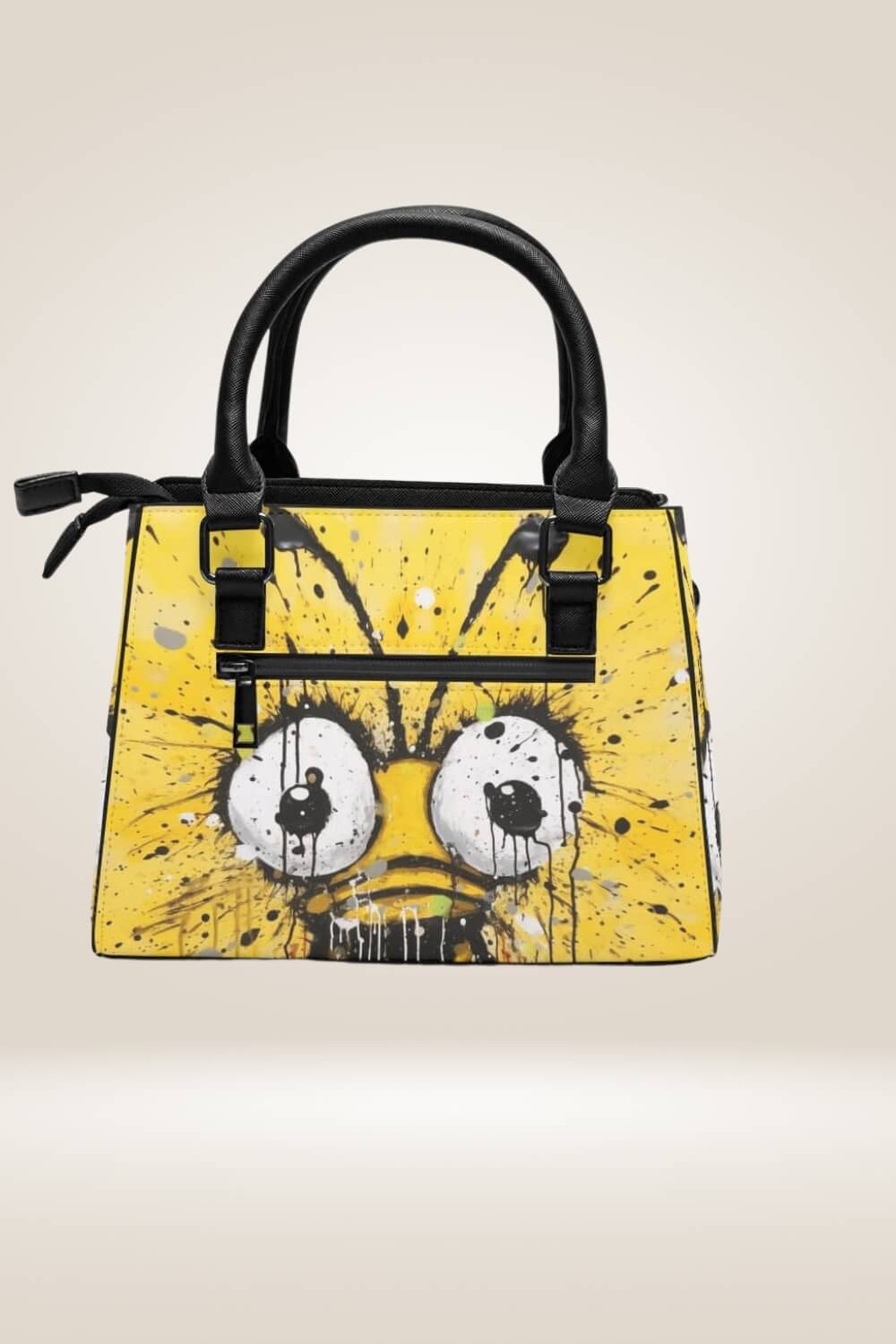 Graffiti Bug Yellow Satchel Bag - TGC Boutique - Satchel Handbag