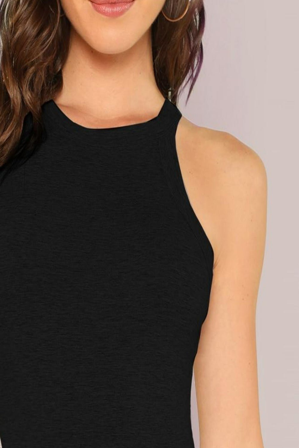 Halter Neck Sleeveless Thong Bodysuit - TGC Boutique - Thong Bodysuit