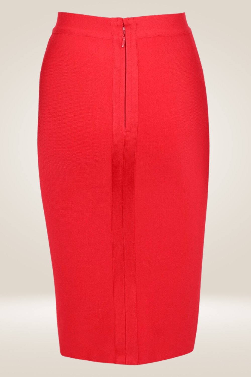 High Waisted Red Midi Skirt - TGC Boutique - Skirt