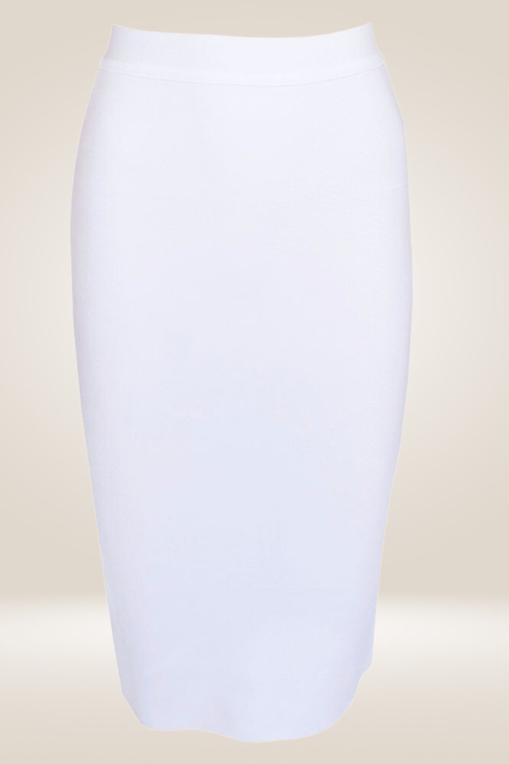 High Waisted White Pencil Skirt - TGC Boutique - Skirt