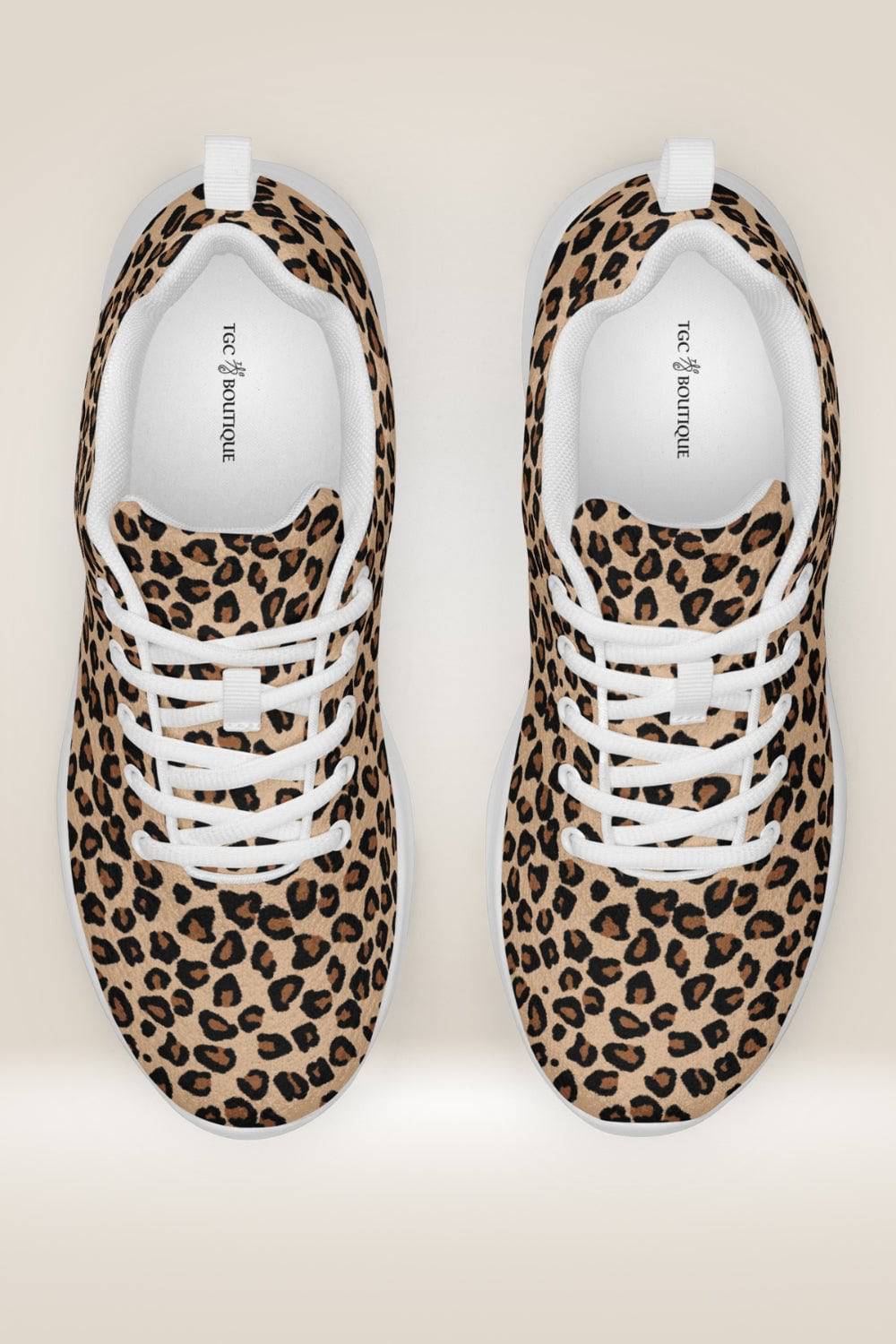 Lace Up Leopard Sneakers - TGC Boutique - Sneakers