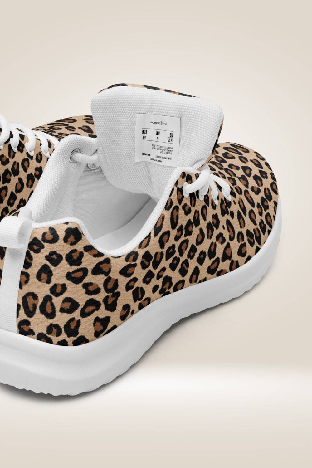Lace Up Leopard Sneakers - TGC Boutique - Sneakers