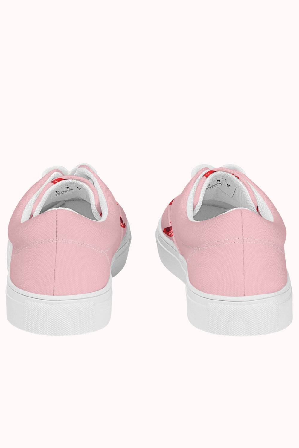 Lace Up Pink Canvas Shoes - TGC Boutique - Canvas Shoes