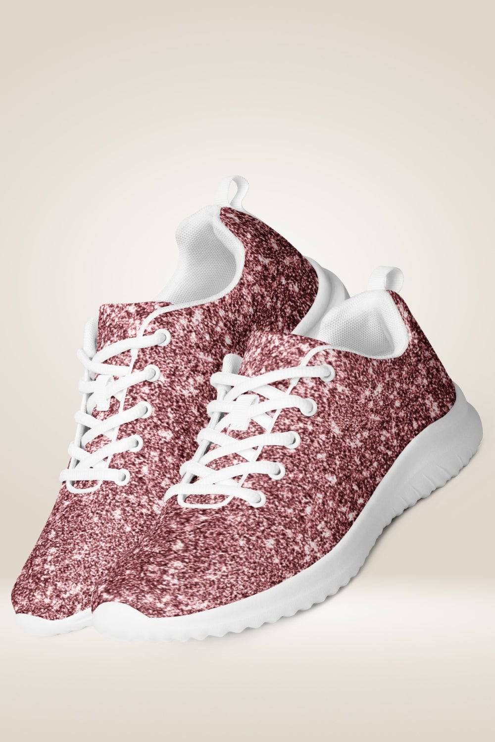 Lace Up Pink Glitter Sneakers - TGC Boutique - Sneakers