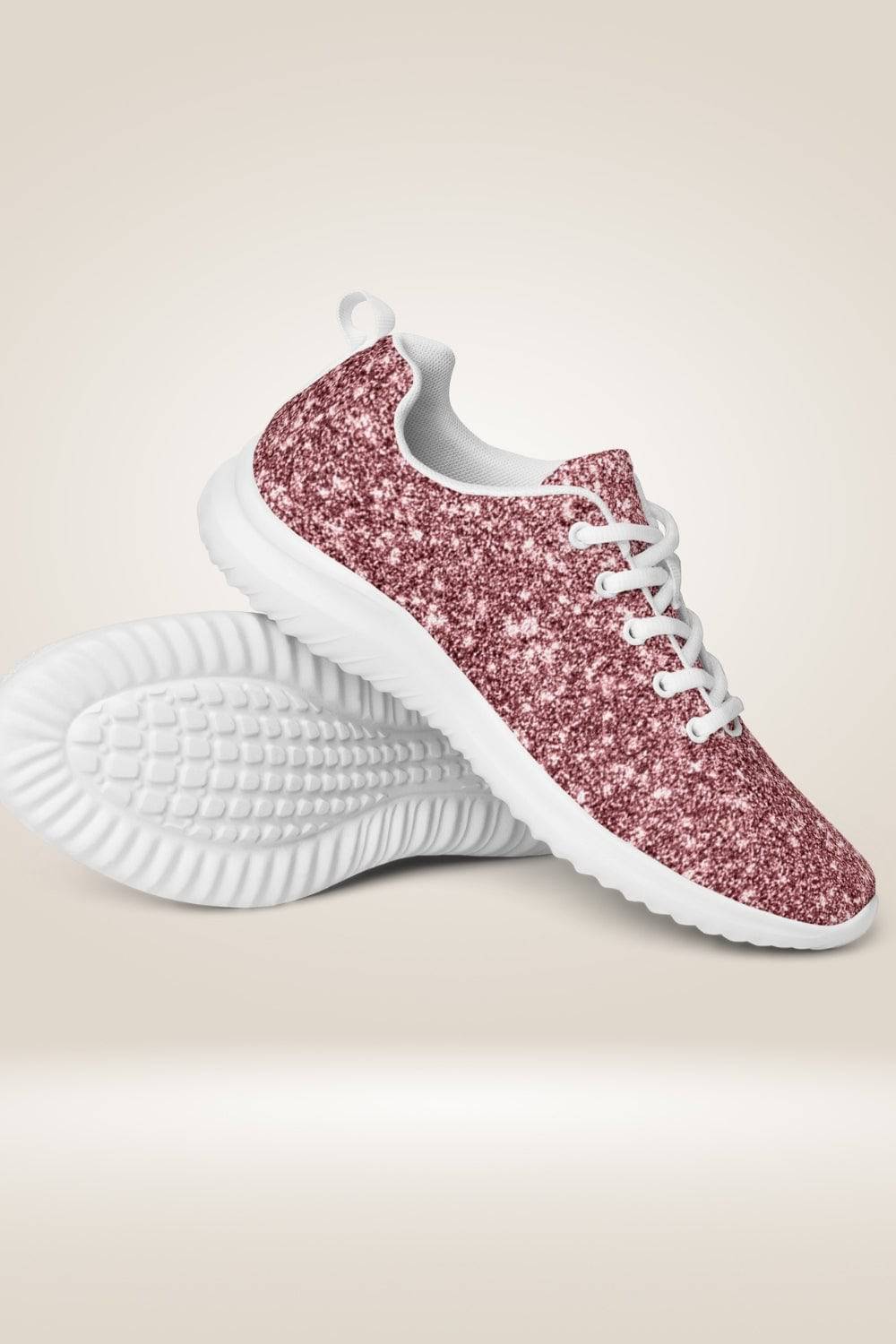 Lace Up Pink Glitter Sneakers - TGC Boutique - Sneakers