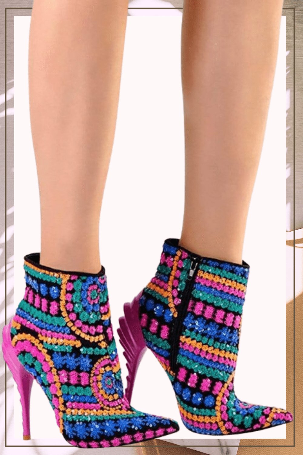 Lady Chick Pink Ankle Boots - TGC Boutique - Ankle Boots