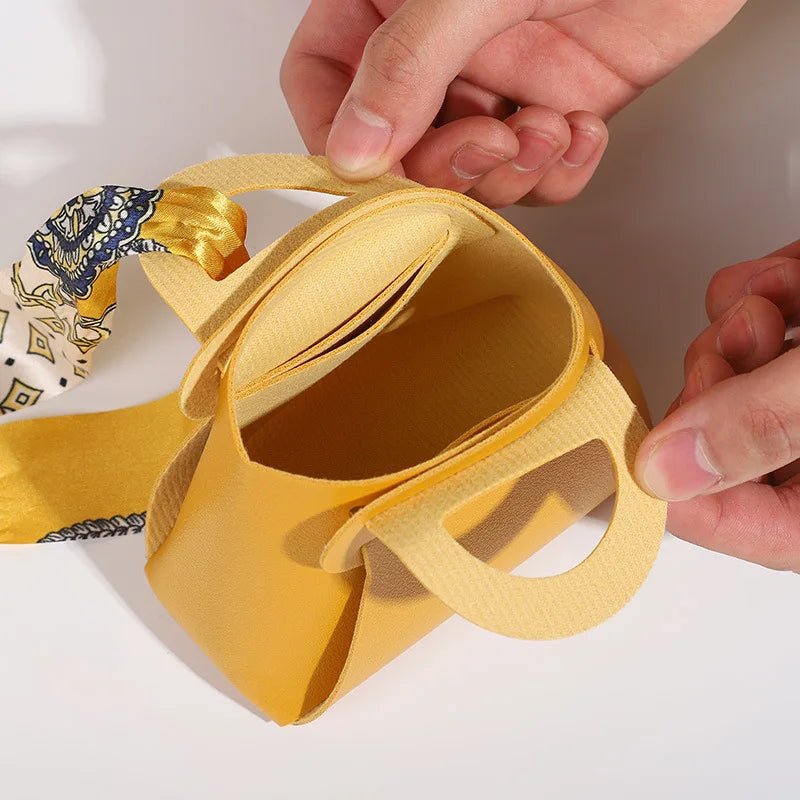 Leatherette Bow-Tie Petite Handbag - TGC Boutique - Handbag