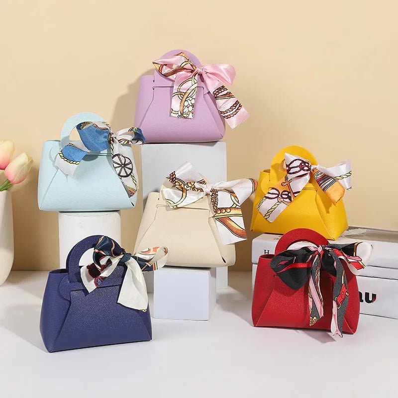 Leatherette Bow-Tie Petite Handbag - TGC Boutique - Handbag