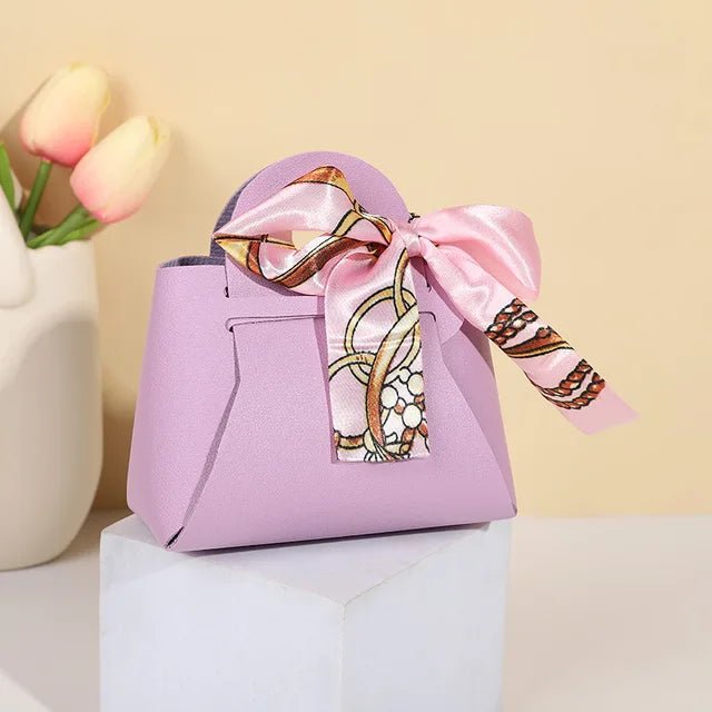 Leatherette Bow-Tie Petite Handbag - TGC Boutique - Handbag