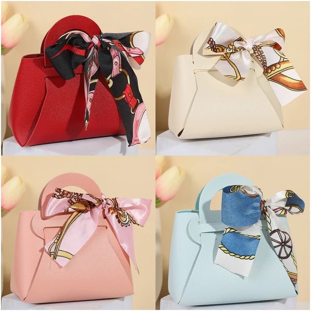 Leatherette Bow-Tie Petite Handbag - TGC Boutique - Handbag