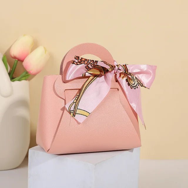 Leatherette Bow-Tie Petite Handbag - TGC Boutique - Handbag