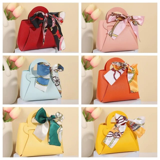 Leatherette Bow-Tie Petite Handbag - TGC Boutique - Handbag