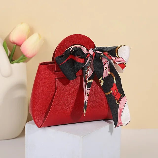 Leatherette Bow-Tie Petite Handbag - TGC Boutique - Handbag