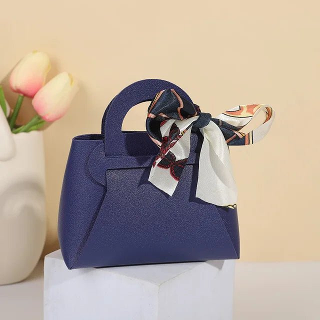 Leatherette Bow-Tie Petite Handbag - TGC Boutique - Handbag