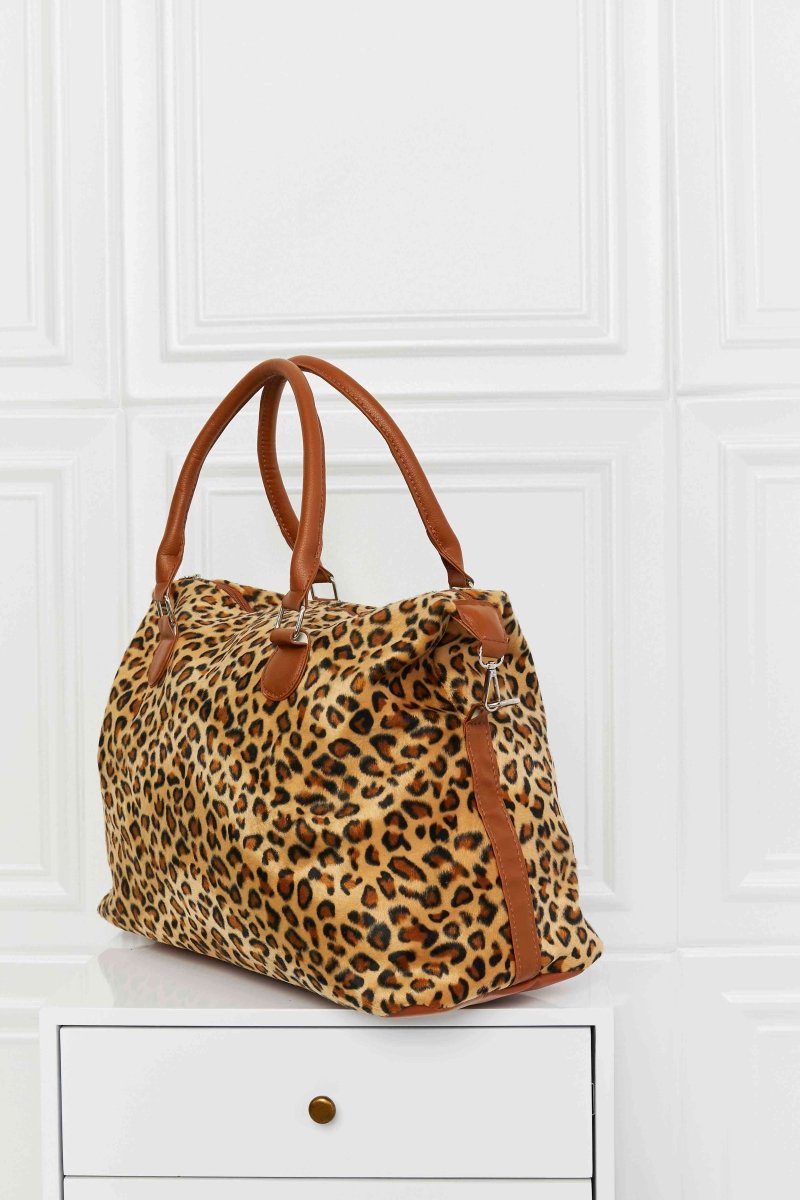 Leopard Carryall Weekender Bag - TGC Boutique - Handbags