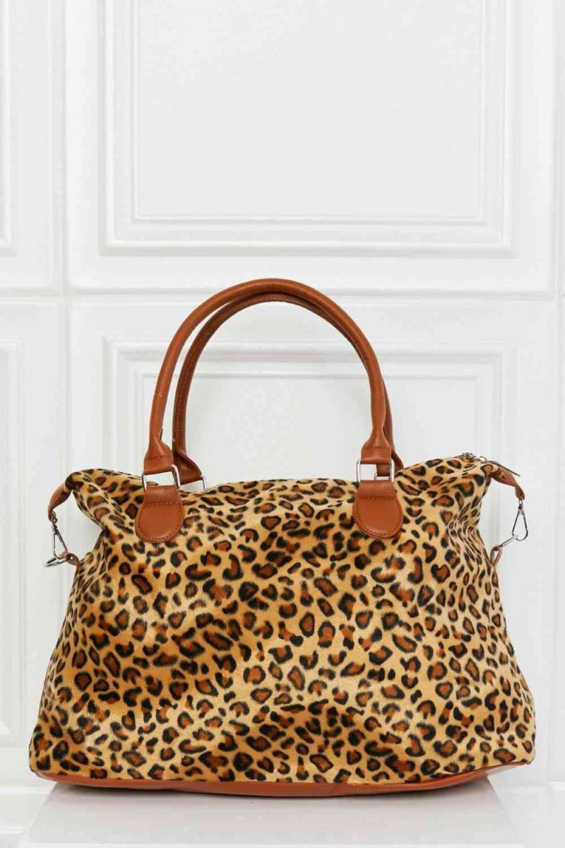 Leopard Carryall Weekender Bag - TGC Boutique - Handbags