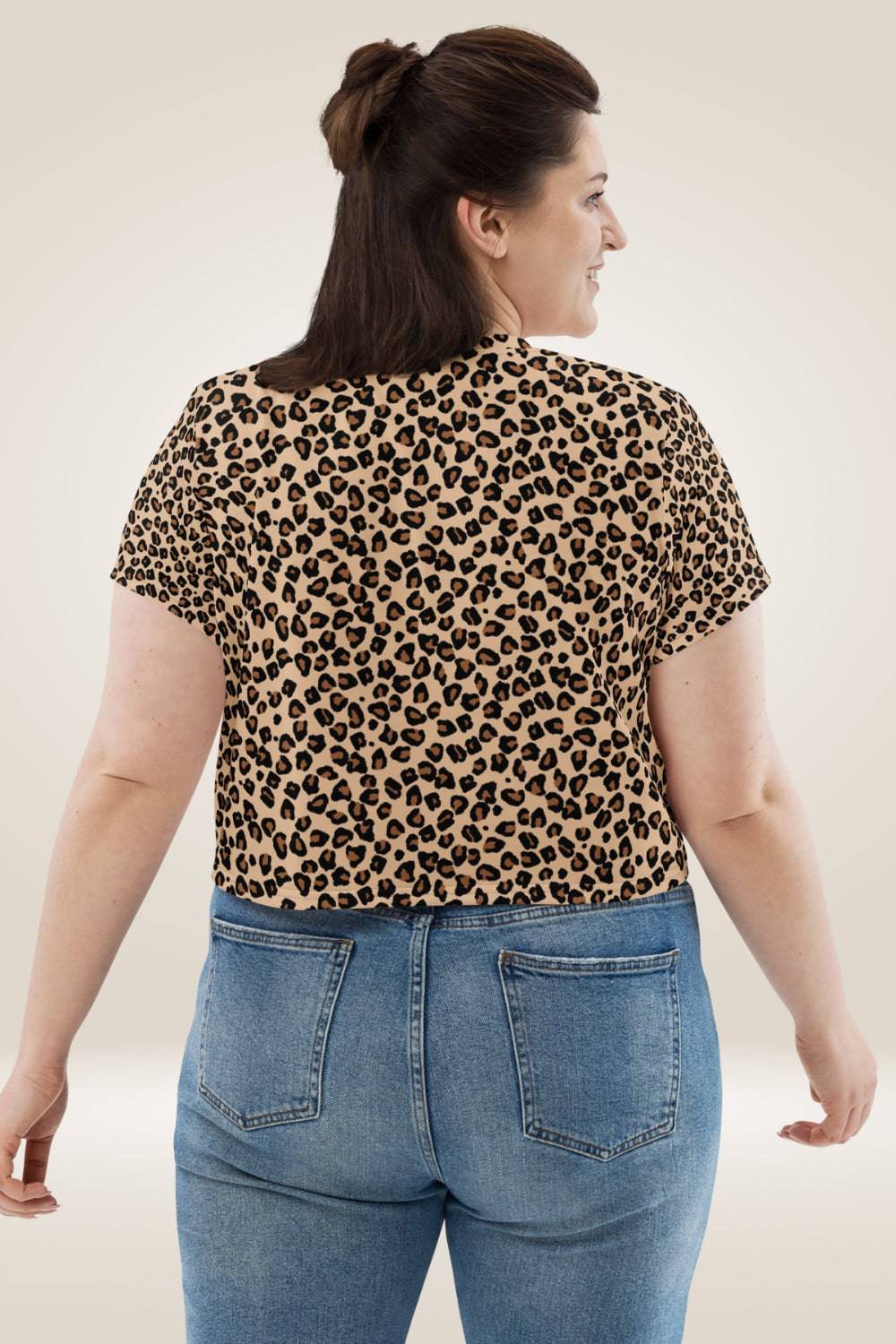 Leopard Print Crop Top T Shirt - TGC Boutique - Crop Top