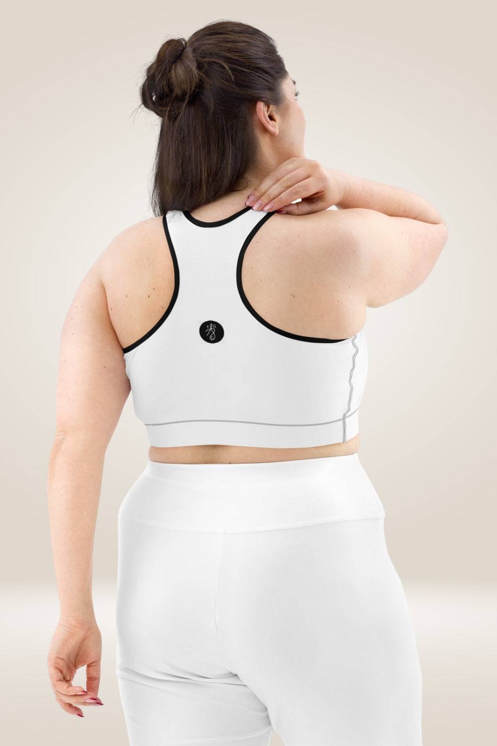 Leopard Print Mama White Sports Bra - TGC Boutique - Sports Bra
