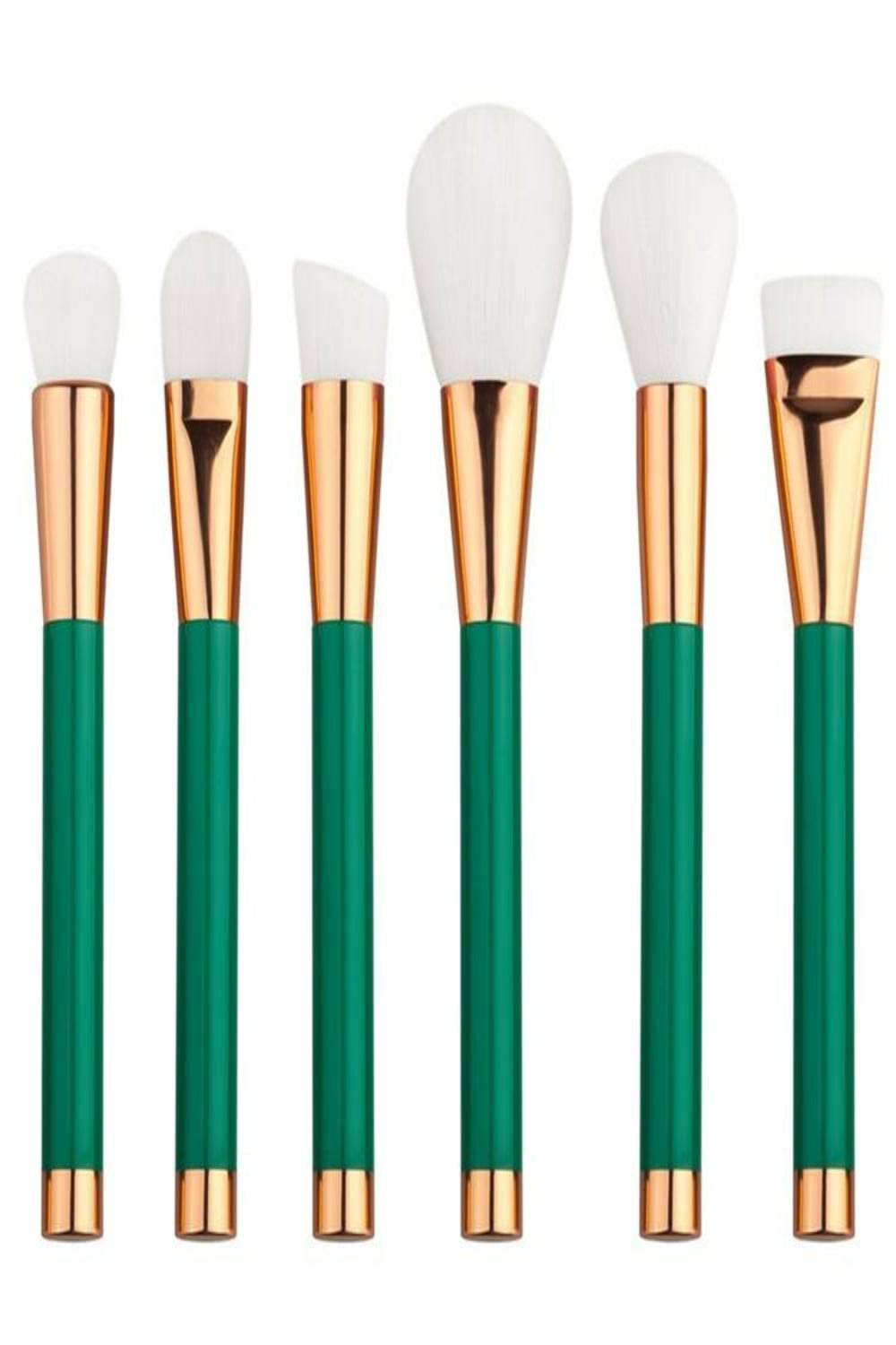 Makeup Brush Set in Purple and Green - 15 Pcs - TGC Boutique - Makeup Brush Set