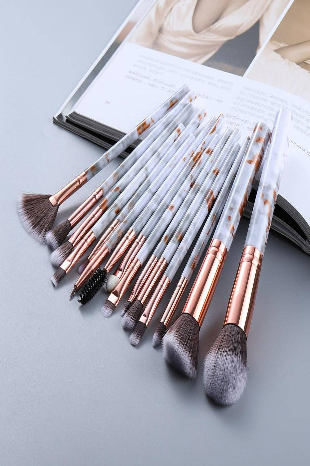 Marble Deep Veins Makeup Blending Brush Set - TGC Boutique - Makeup Brushes
