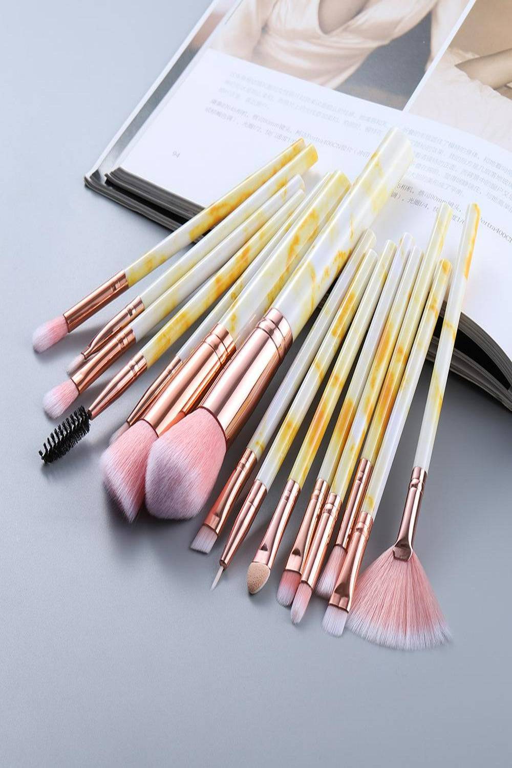Marble Deep Veins Makeup Blending Brush Set - TGC Boutique - Makeup Brushes