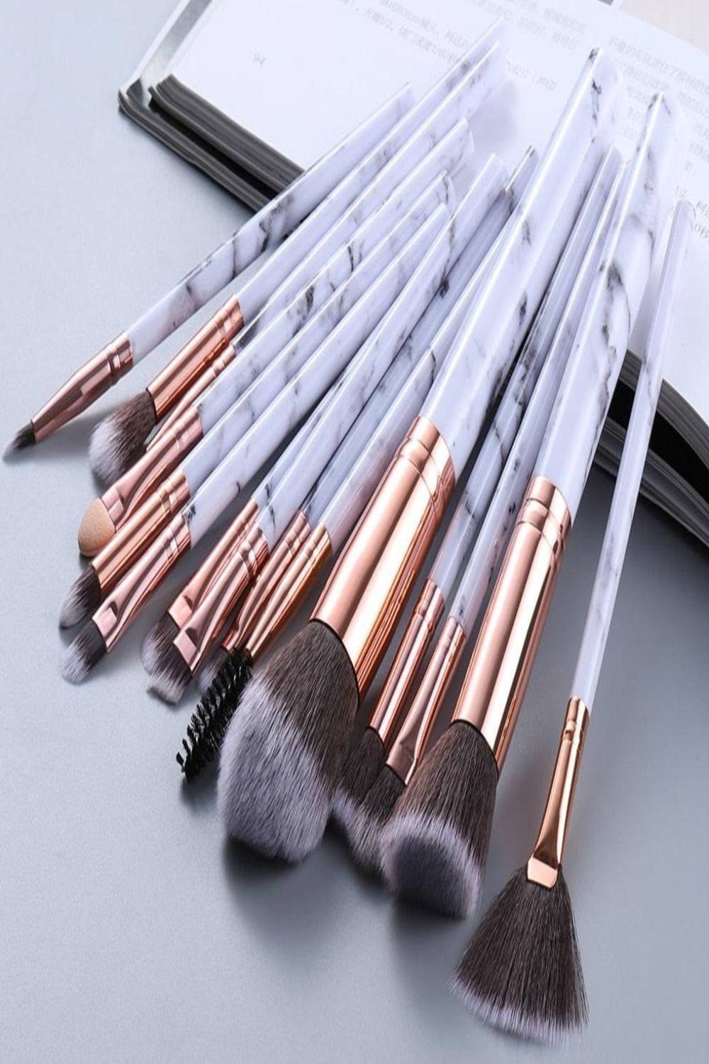 Marble Deep Veins Makeup Blending Brush Set - TGC Boutique - Makeup Brushes