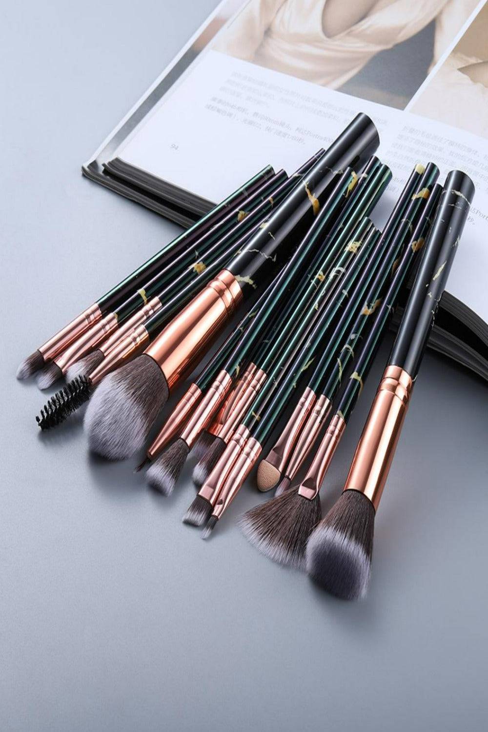 Marble Deep Veins Makeup Blending Brush Set - TGC Boutique - Makeup Brushes