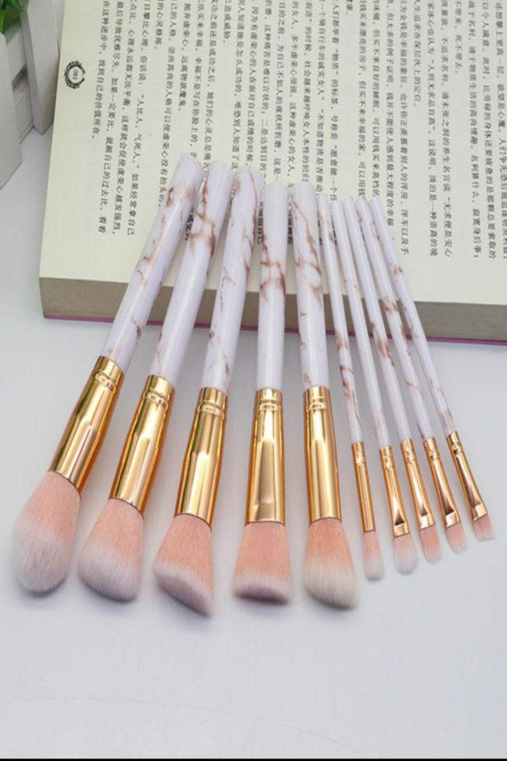 Marble Deep Veins Makeup Blending Brush Set - TGC Boutique - Makeup Brushes