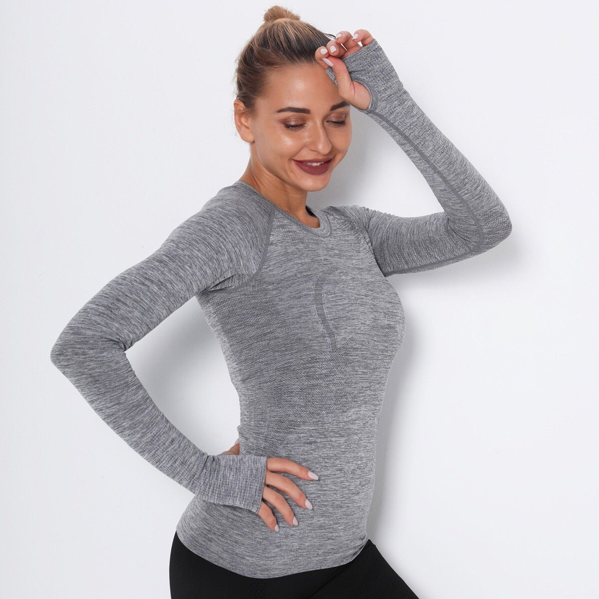 Moisture-Wicking Long Sleeve Performance Top - TGC Boutique - Active Top