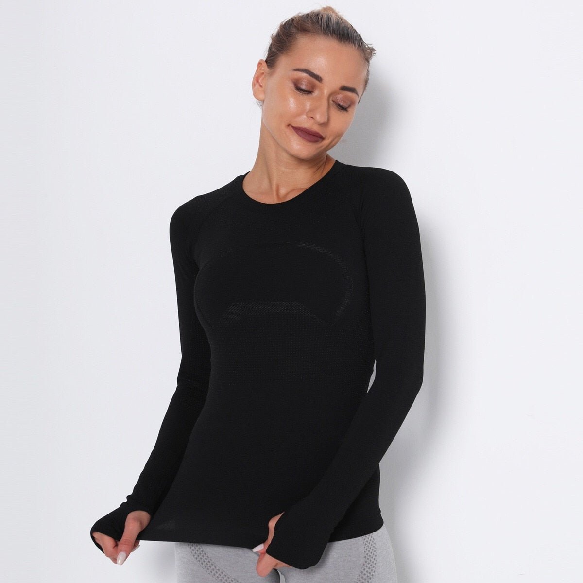 Moisture-Wicking Long Sleeve Performance Top - TGC Boutique - Active Top