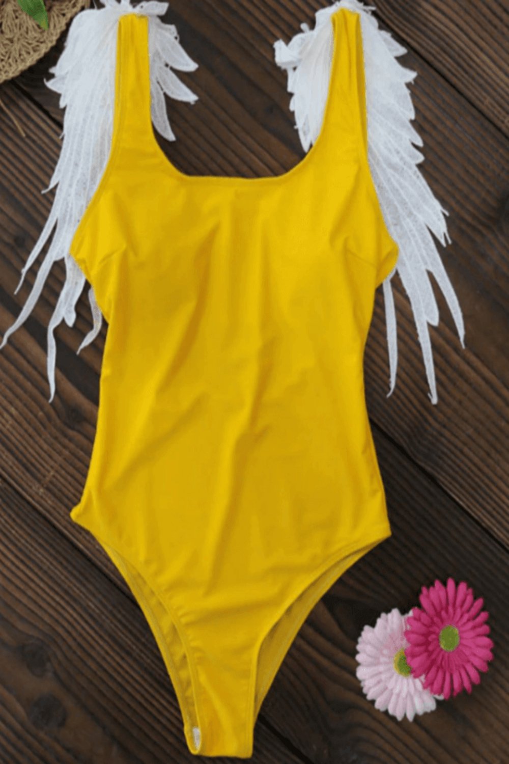 Mommy And Me Swimsuits In Yellow - TGC Boutique - Mom and Daughter Swimsuit