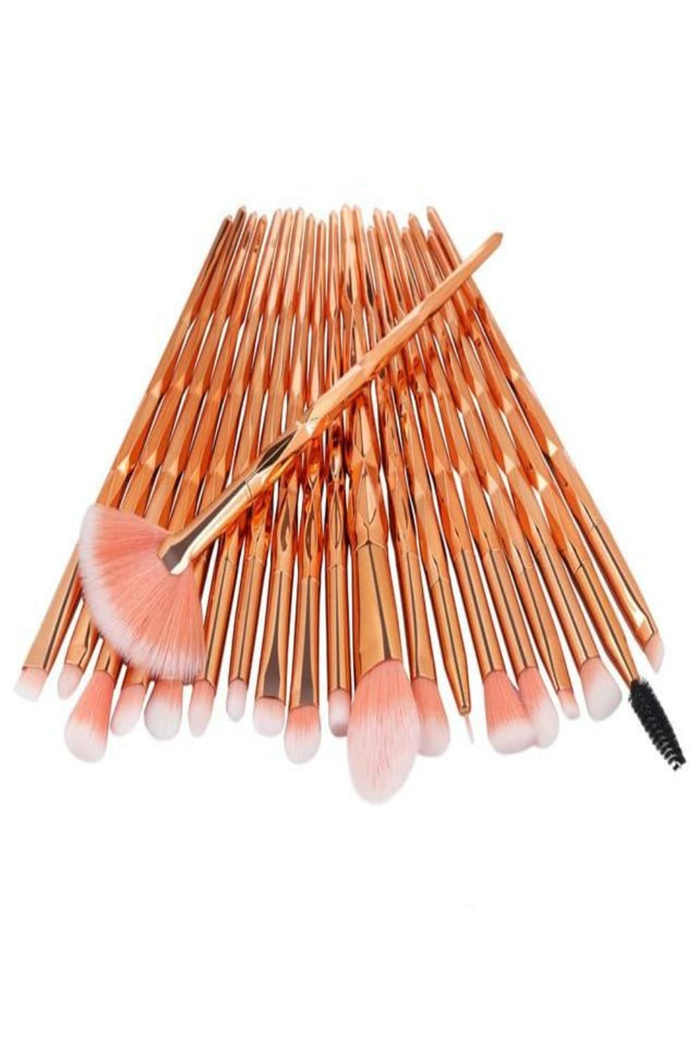 Multicolor Diamond Makeup Blending Brushes Set - 20 Pcs - TGC Boutique - Makeup Brush Set