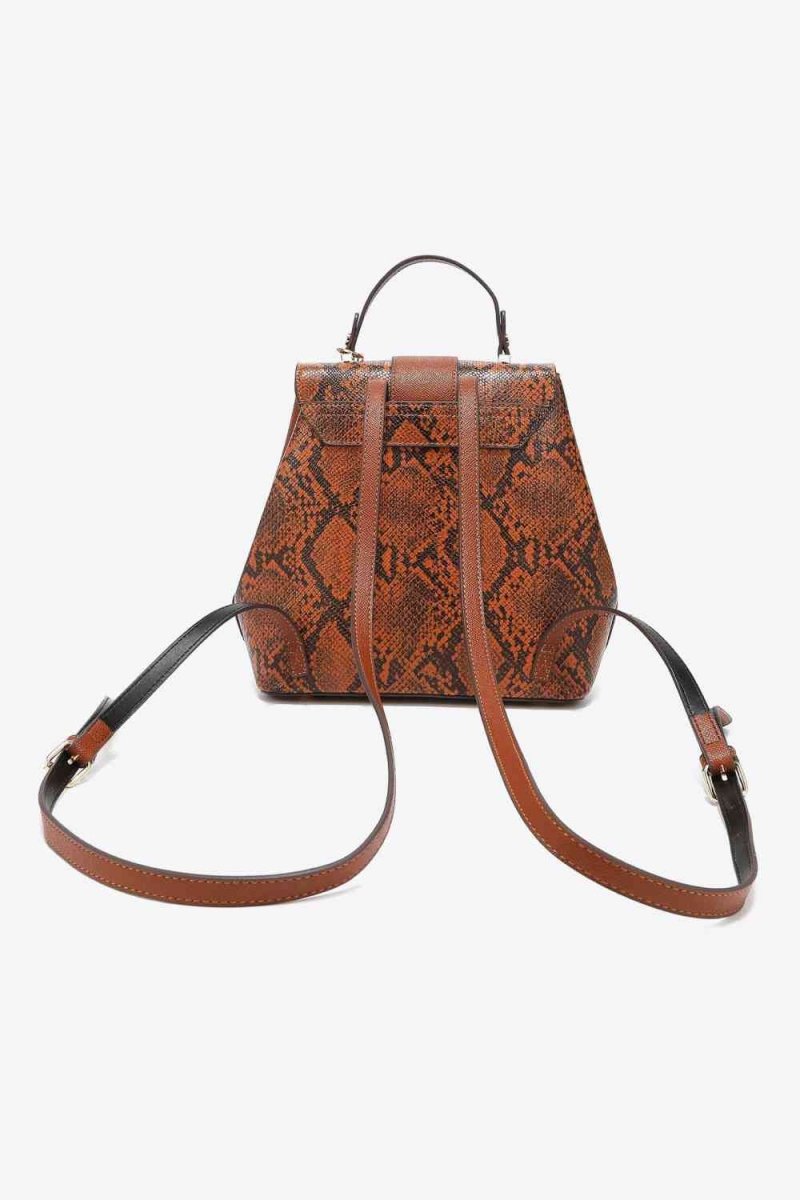 Nicole Lee Python Trio: Backpack, Crossbody & Pouch Set - TGC Boutique - Handbag Set