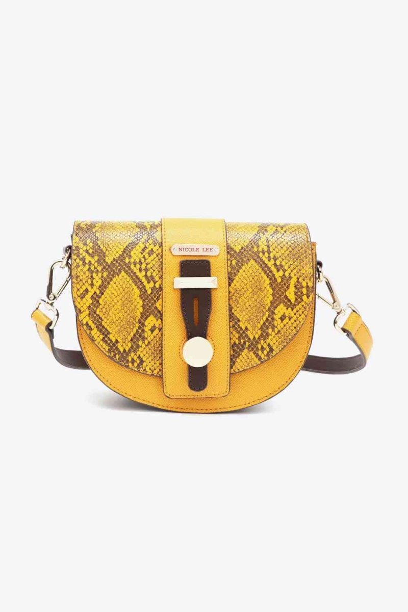 Nicole Lee Python Trio: Backpack, Crossbody & Pouch Set - TGC Boutique - Handbag Set