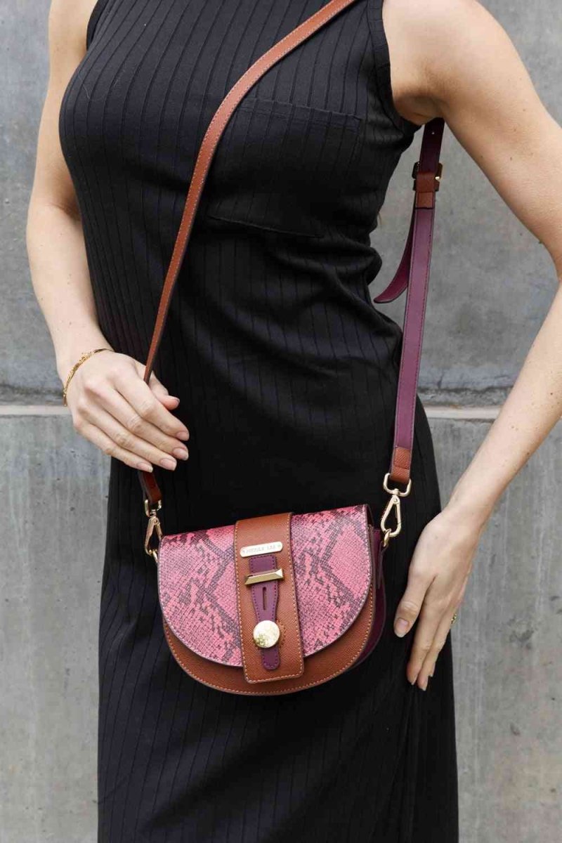 Nicole Lee Python Trio: Backpack, Crossbody & Pouch Set - TGC Boutique - Handbag Set