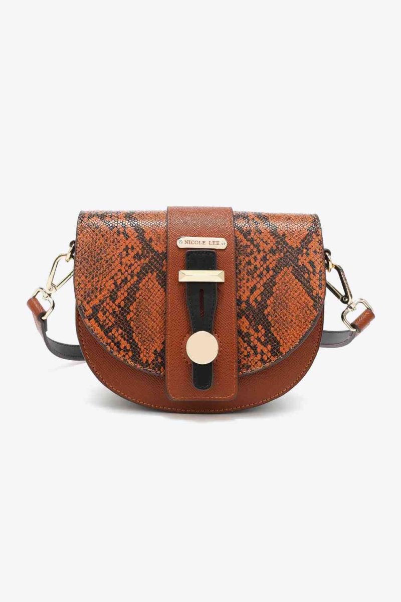 Nicole Lee Python Trio: Backpack, Crossbody & Pouch Set - TGC Boutique - Handbag Set